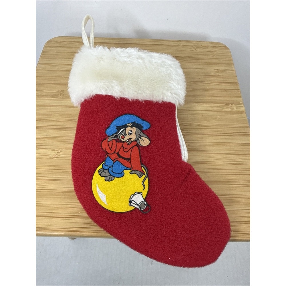 Sears Fievel Mouse An American Tail 1986 McDonalds Christmas Stocking Ornament